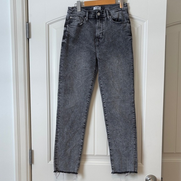 Kensie Denim - Kensie Charcoal Denim Jeans. Raw Hem. SZ 8